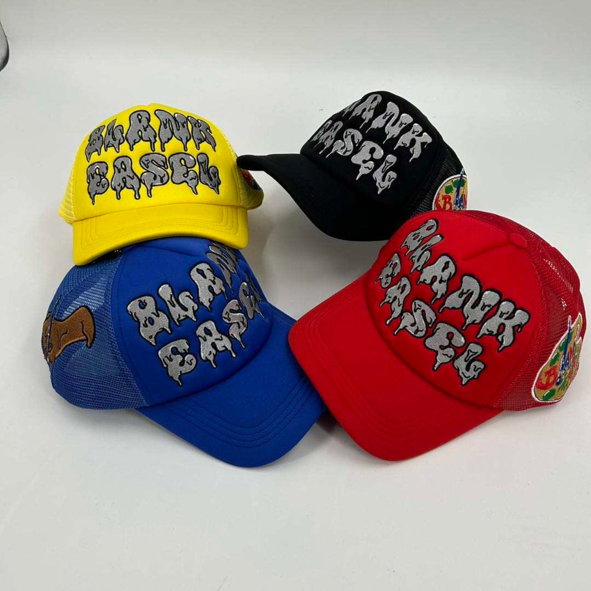 Blank Easel Embroidered Trucker Hat (Black) Blank Easel Clothing