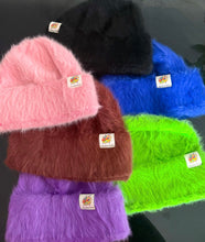 Load image into Gallery viewer, Blank Easel Colored Fuzzy Beanies
