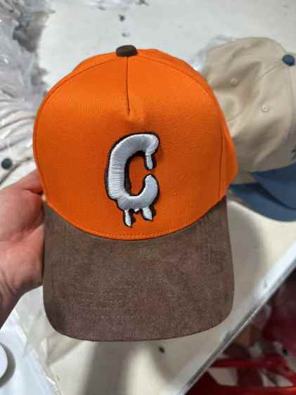 Blank Easel “The Turf Cap” Orange & Brown Embroidered Cap